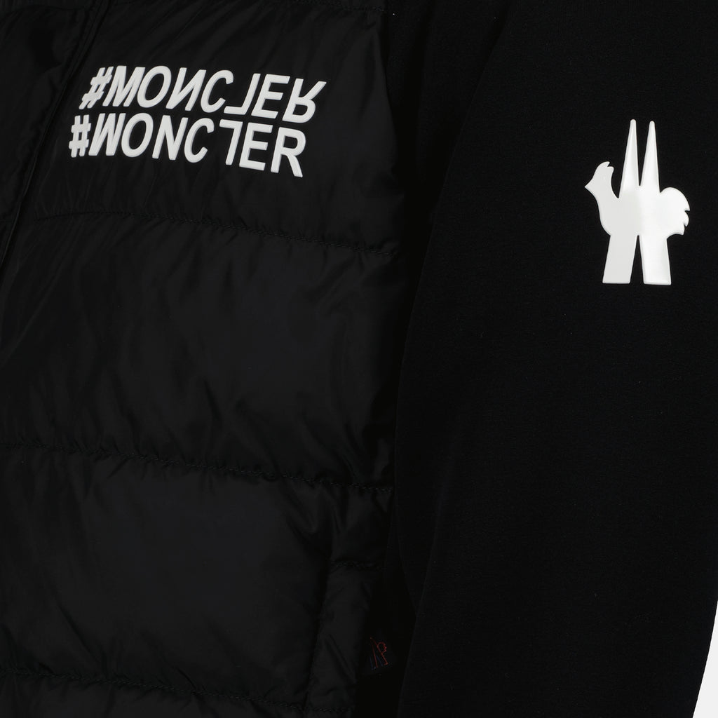 ジャケット グルノーブル ジップ スウェットシャツ Moncler Grenoble 黒 Homme