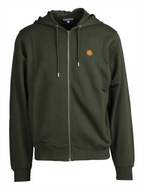 Felpe Sweat zippé Tigre Kenzo Verde Homme