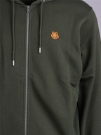 Felpe Sweat zippé Tigre Kenzo Verde Homme