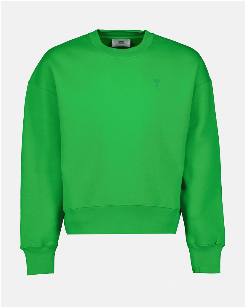 Sudaderas Sweatshirt Ami de Coeur Ami PARIS Verde Unisexo