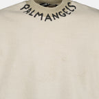 Maglieria Sweatshirt à logo Palm Angels Beige Homme