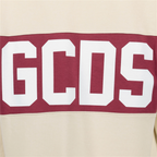 Sweatshirts Sweatshirt à logo bande GCDS Beige Homme