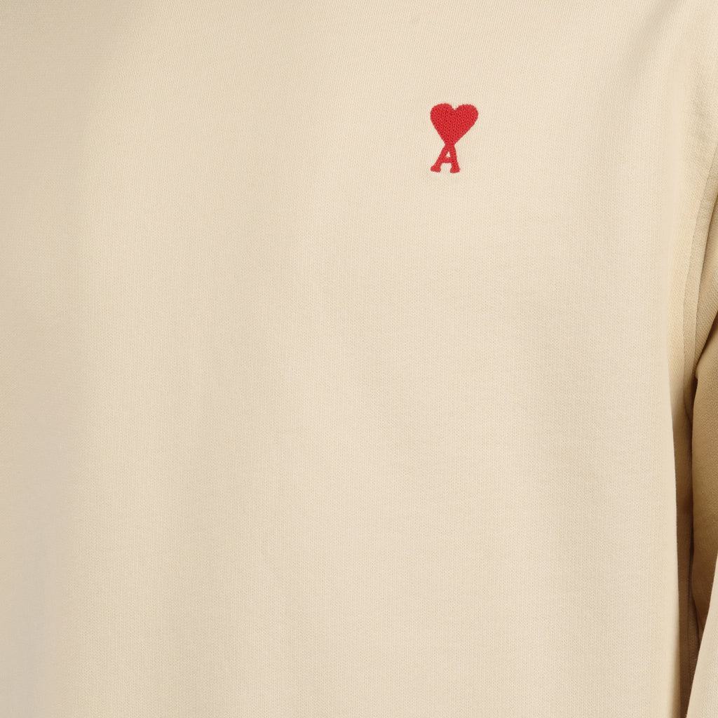 Felpe Sweatshirt Ami de Coeur Ami PARIS Beige Unisex