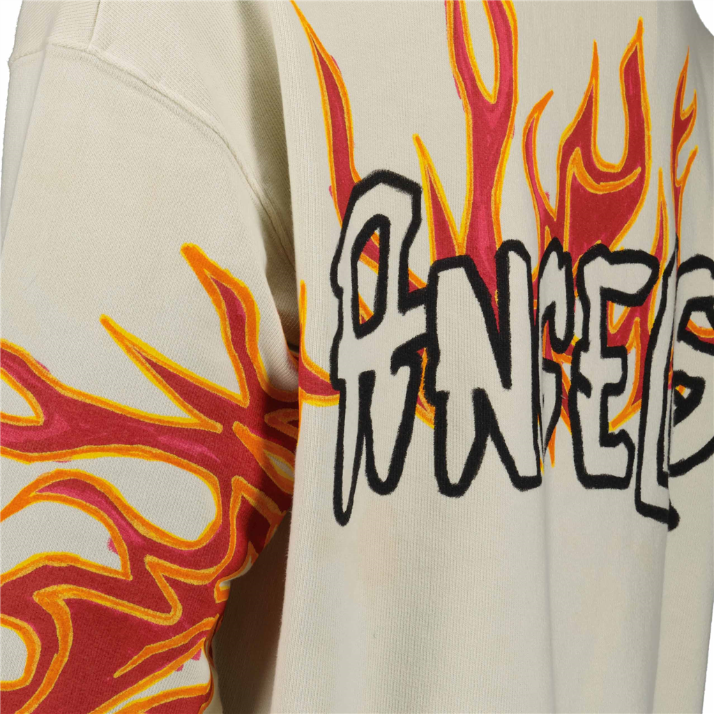 スウェットシャツ グラフィティ フレイムス スウェットシャツ Palm Angels 白 男