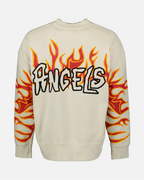 スウェットシャツ グラフィティ フレイムス スウェットシャツ Palm Angels 白 男