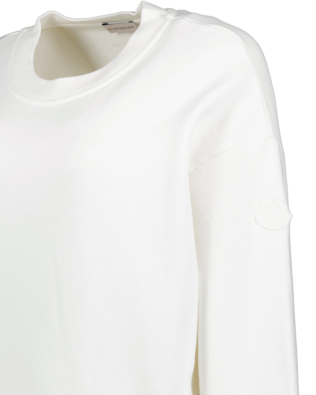 Sweatshirts Metallisches Logo Sweatshirt Moncler Weiß Damen