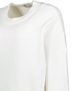 Sweatshirts Metallisches Logo Sweatshirt Moncler Weiß Damen