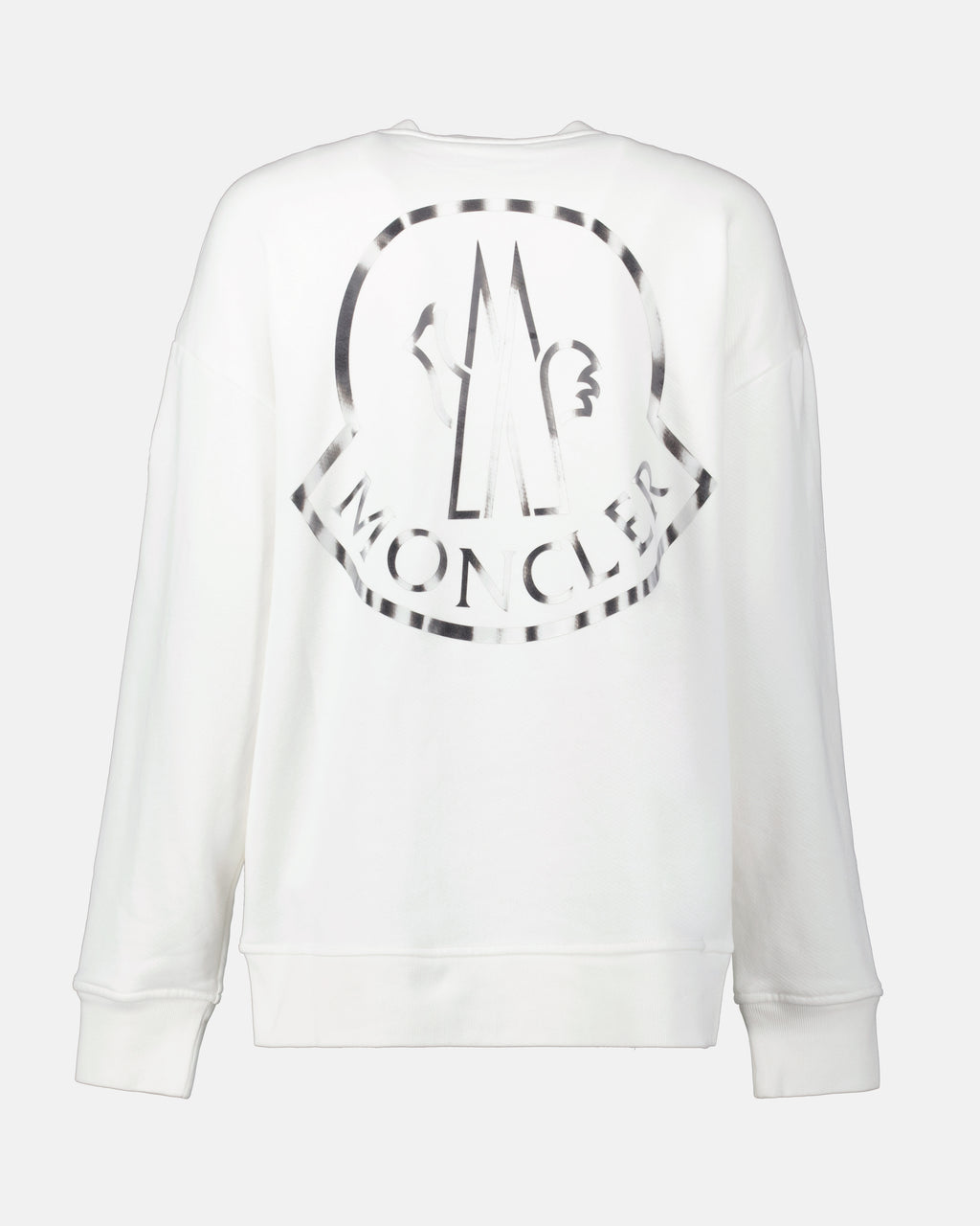 Sweatshirts Metallisches Logo Sweatshirt Moncler Weiß Damen