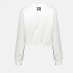 Sweatshirts Sweatshirt à logo Dolce & Gabbana Weiß Femme