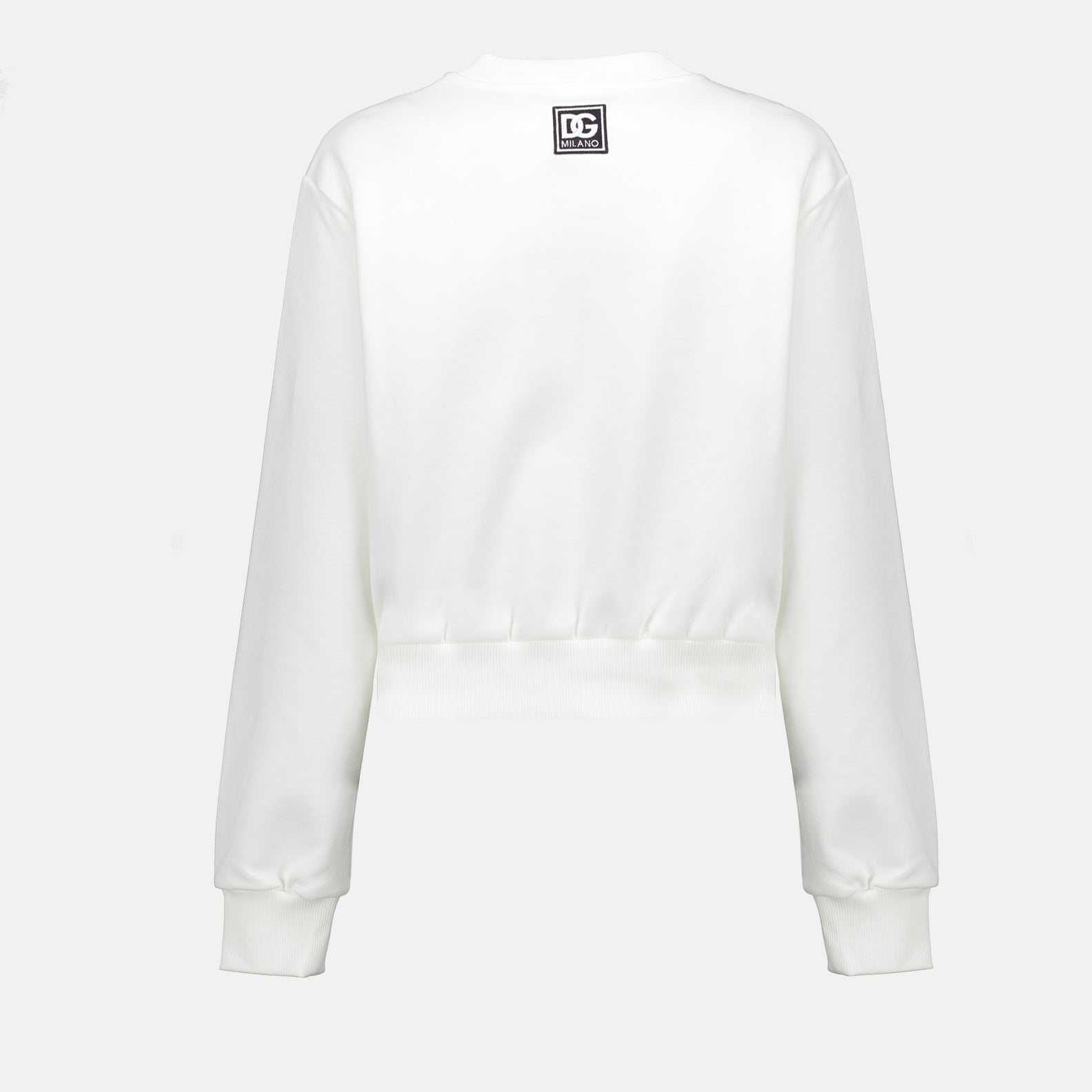 Sweatshirts Sweatshirt à logo Dolce & Gabbana Weiß Femme