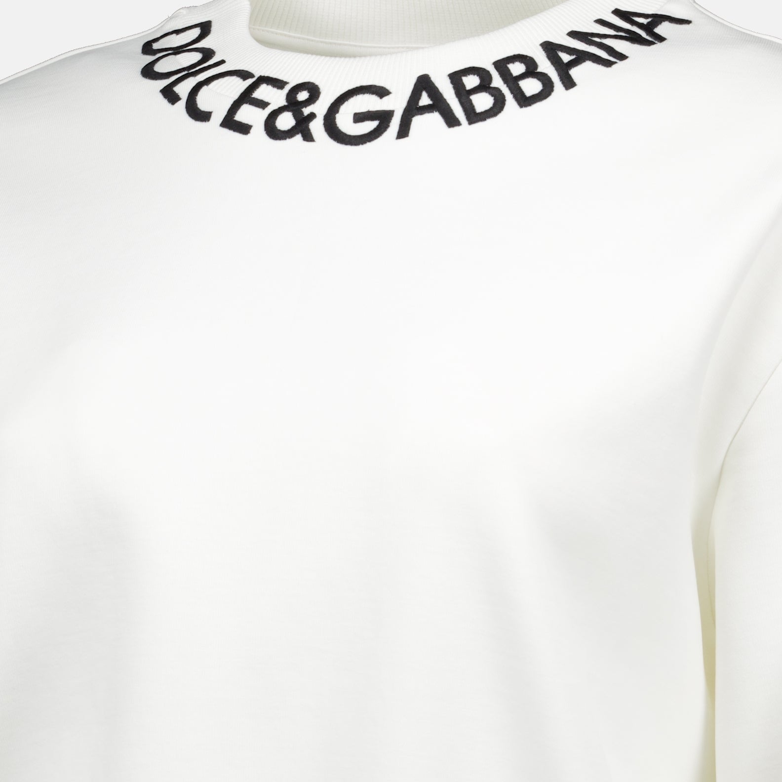 Sweatshirts Sweatshirt à logo Dolce & Gabbana Weiß Femme