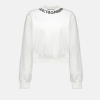 Sweatshirts Sweatshirt à logo Dolce & Gabbana Weiß Femme