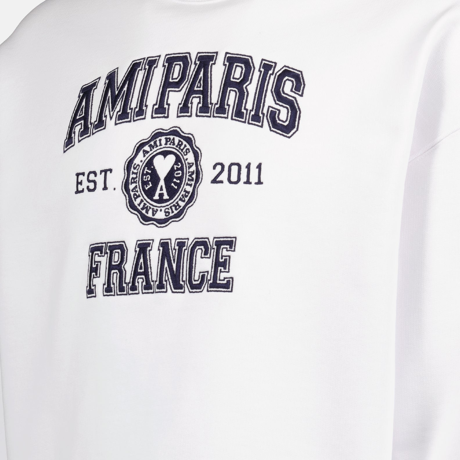 Sweatshirts Sweatshirt <tc>Ami Paris</tc>  France Ami PARIS White Unisex