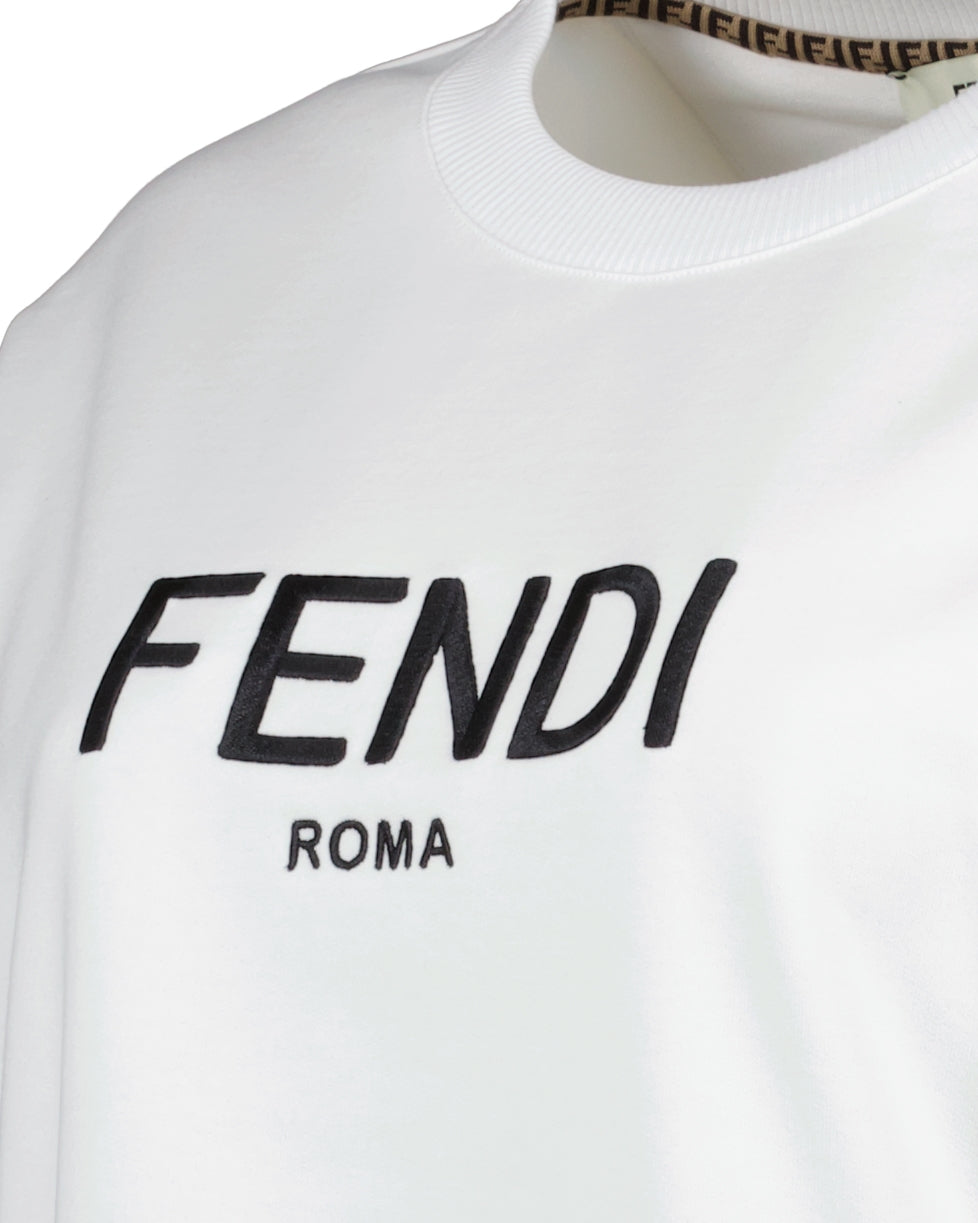 Felpe Sweatshirt Fendi Roma Fendi Bianco Femme