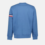 Sweatshirts Logo and trim sweatshirt Moncler Blue Man