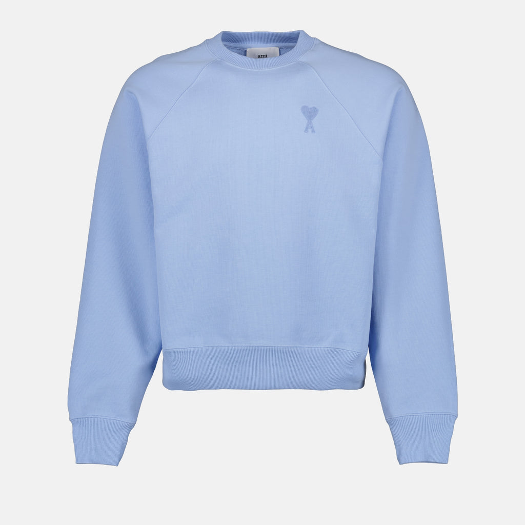 Sudaderas Sweatshirt Ami de Coeur Ami PARIS Azul Unisexo