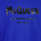 스웨트셔츠 Sweatshirt Graffiti Alexander McQueen 파란색 Homme