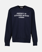 T-shirt Sweatshirt imprimé Alexander McQueen Blu Homme