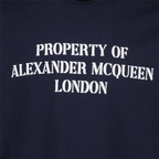 T-shirt Sweatshirt imprimé Alexander McQueen Blu Homme
