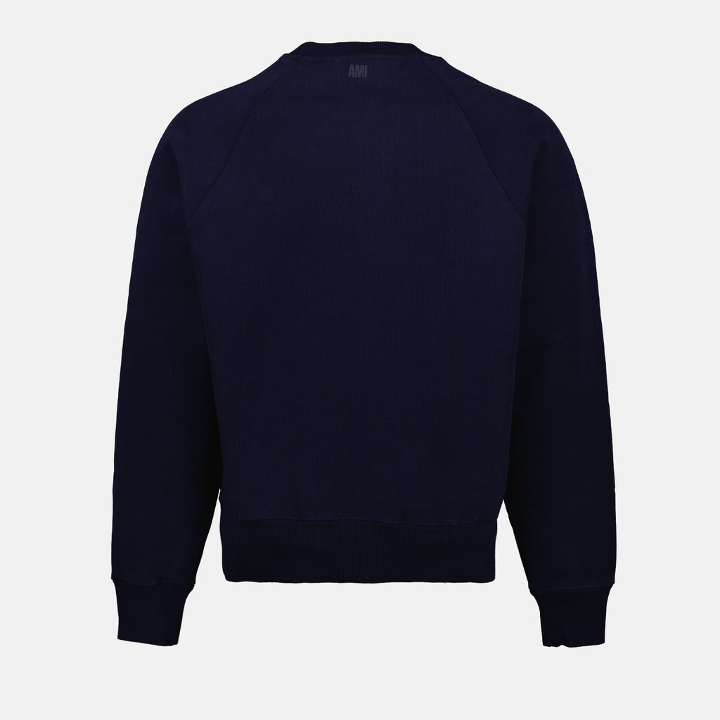 Sweatshirts Sweatshirt à logo Ami PARIS Bleu Unisexe