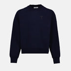 Sweatshirts Sweatshirt à logo Ami PARIS Bleu Unisexe