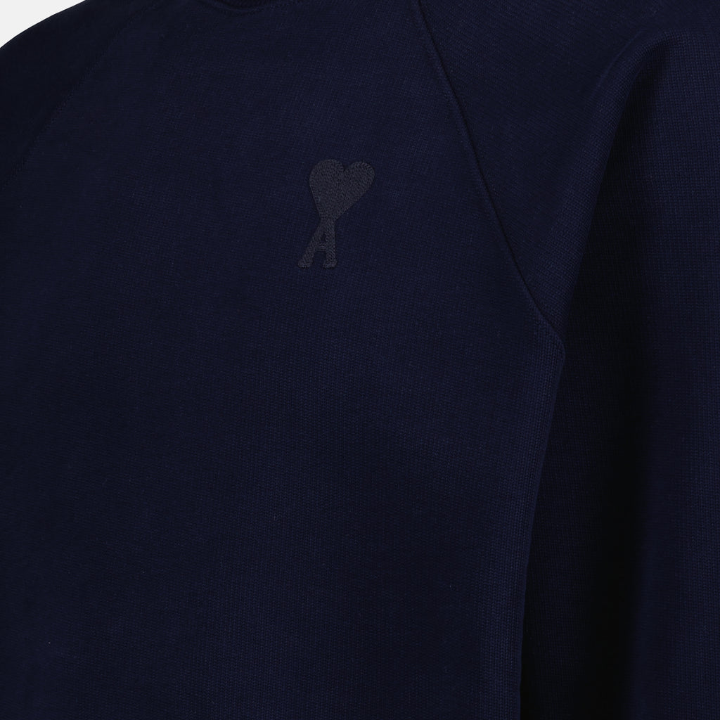 Sweatshirts Sweatshirt à logo Ami PARIS Bleu Unisexe