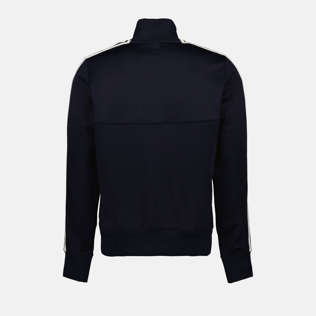 스웨트셔츠 Sweatshirt zippé Ami PARIS 파란색 Homme