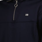 스웨트셔츠 Sweatshirt zippé Ami PARIS 파란색 Homme