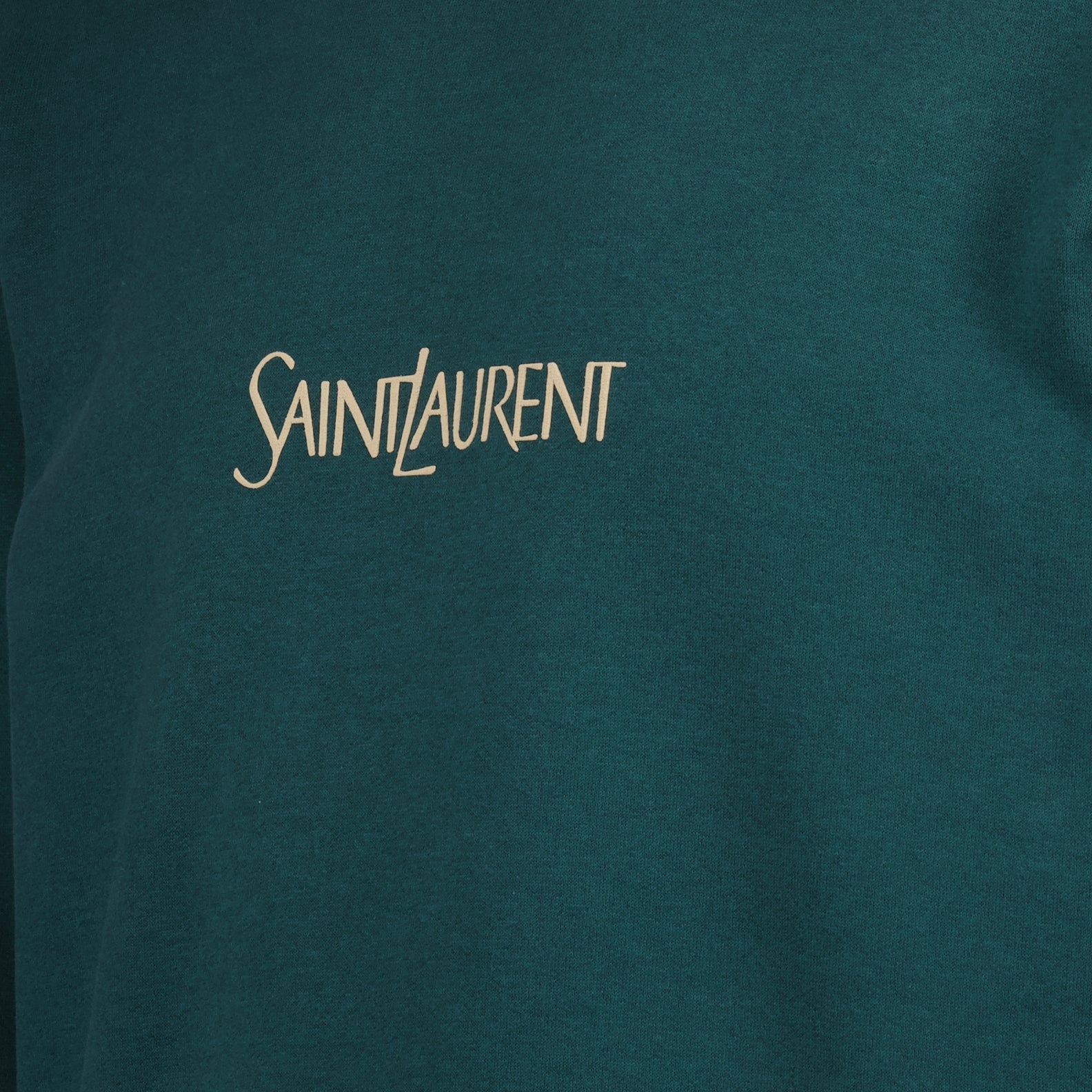 Sweatshirts Sweatshirt brodé Saint Laurent Grün Homme