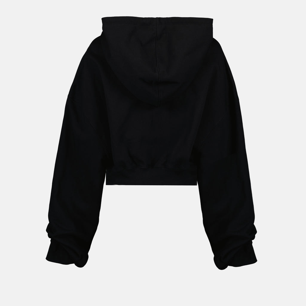 Moletons Sweatshirt crop Off-White Preto Femme