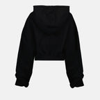 Moletons Sweatshirt crop Off-White Preto Femme