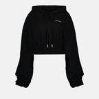 Moletons Sweatshirt crop Off-White Preto Femme