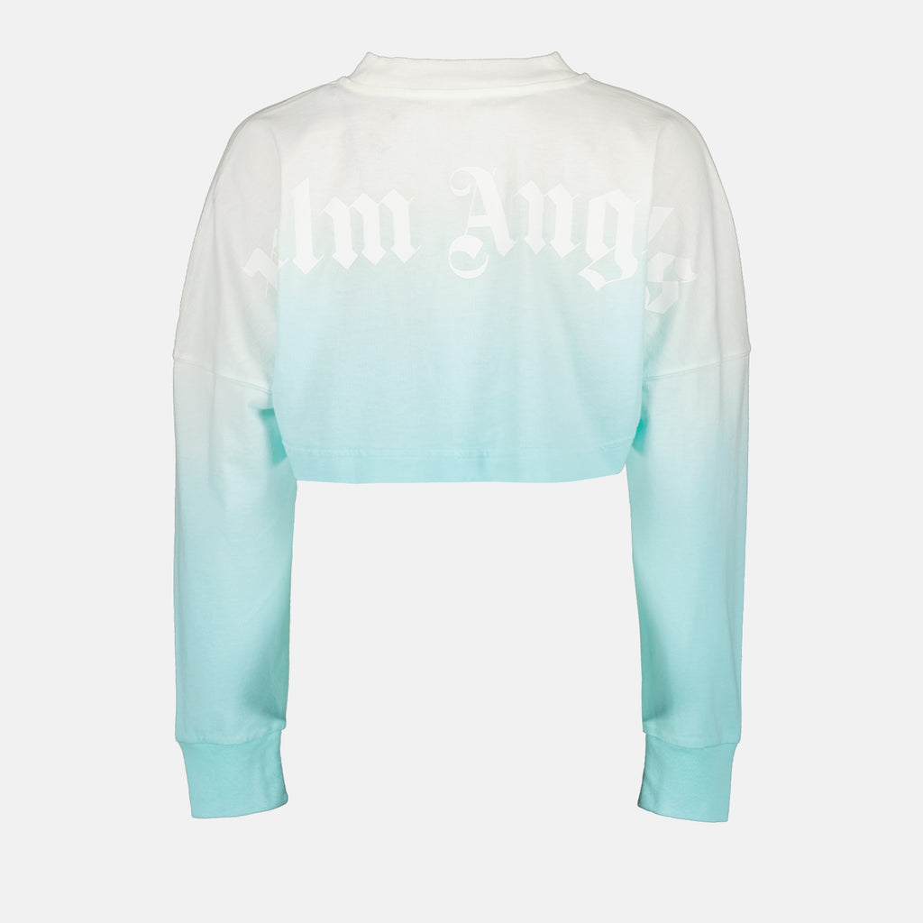 T-shirts Gradient sweatshirt Palm Angels Blue Women