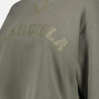 Sweatshirt crop kaki