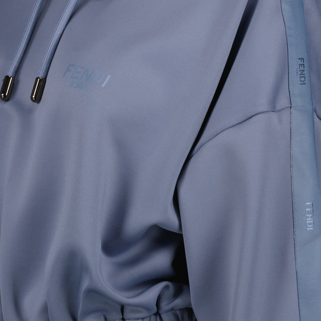Felpe Sweatshirt cropped Fendi Blu Femme