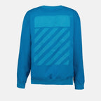 Sudaderas Sweatshirt Diag Off-White Azul Femme