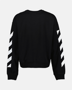 Moletons Sweatshirt Diag Off-White Preto Homme