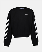 Moletons Sweatshirt Diag Off-White Preto Homme