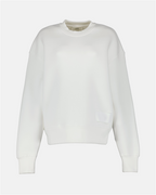 Sweatshirts Pull à logo étiquette Ami PARIS Blanc Unisexe