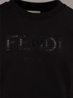 Bekleidung Sweatshirt FF Fendi Schwarz Kinder