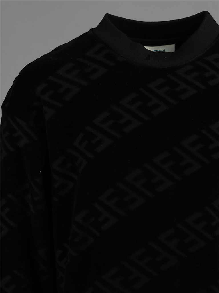 Bekleidung Sweatshirt FF Fendi Schwarz Kinder