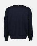 Felpe Sweatshirt Graffiti Alexander McQueen Blu Homme