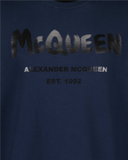 스웨트셔츠 Sweatshirt Graffiti Alexander McQueen 파란색 Homme