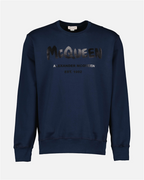 스웨트셔츠 Sweatshirt Graffiti Alexander McQueen 파란색 Homme