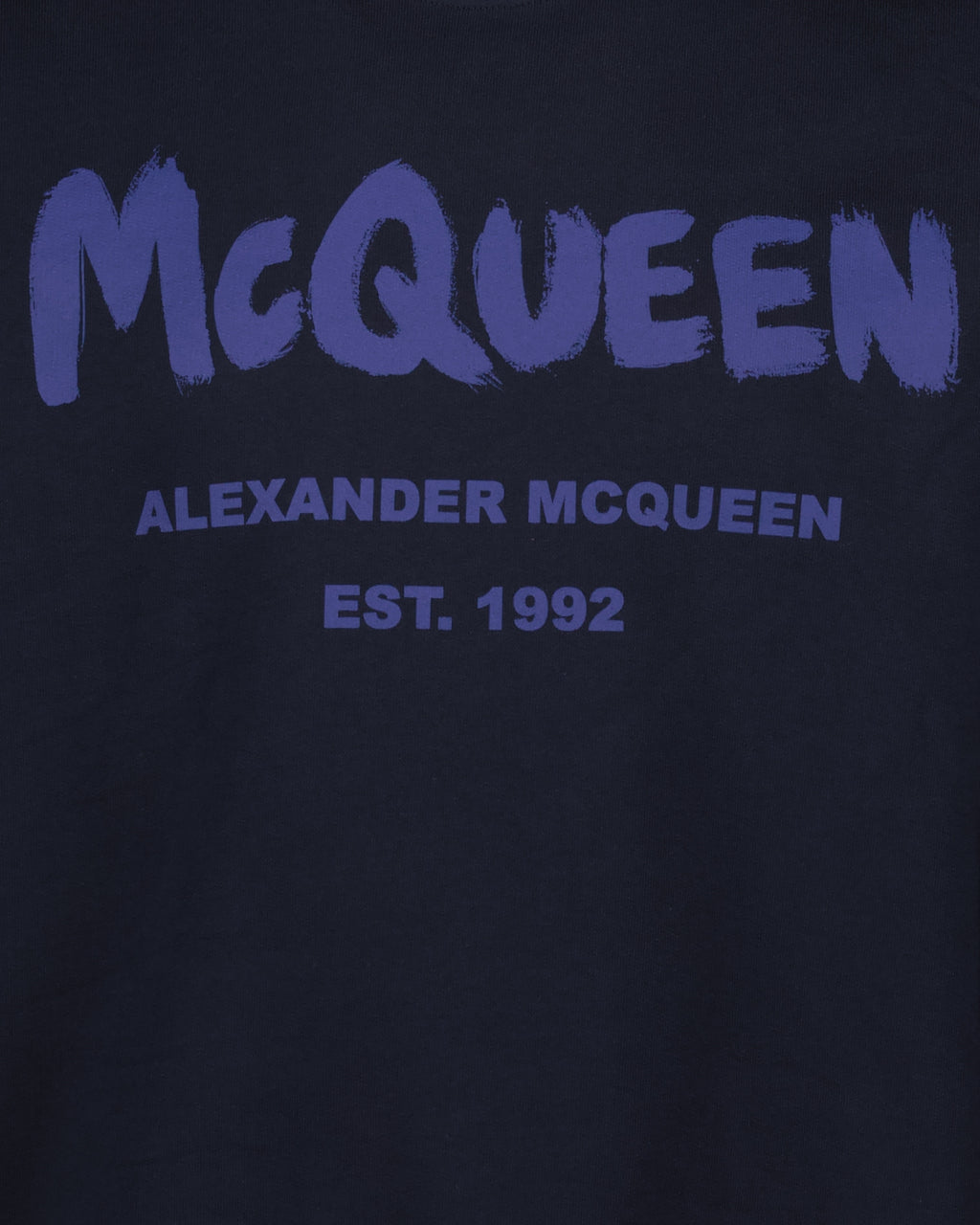 Felpe Sweatshirt Graffiti Alexander McQueen Blu Homme