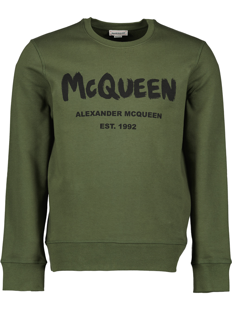 T-Shirts Sweatshirt Graffiti Alexander McQueen Grün Homme