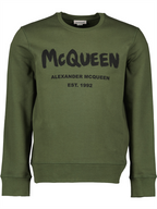 T-Shirts Sweatshirt Graffiti Alexander McQueen Grün Homme