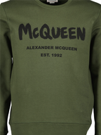 T-Shirts Sweatshirt Graffiti Alexander McQueen Grün Homme