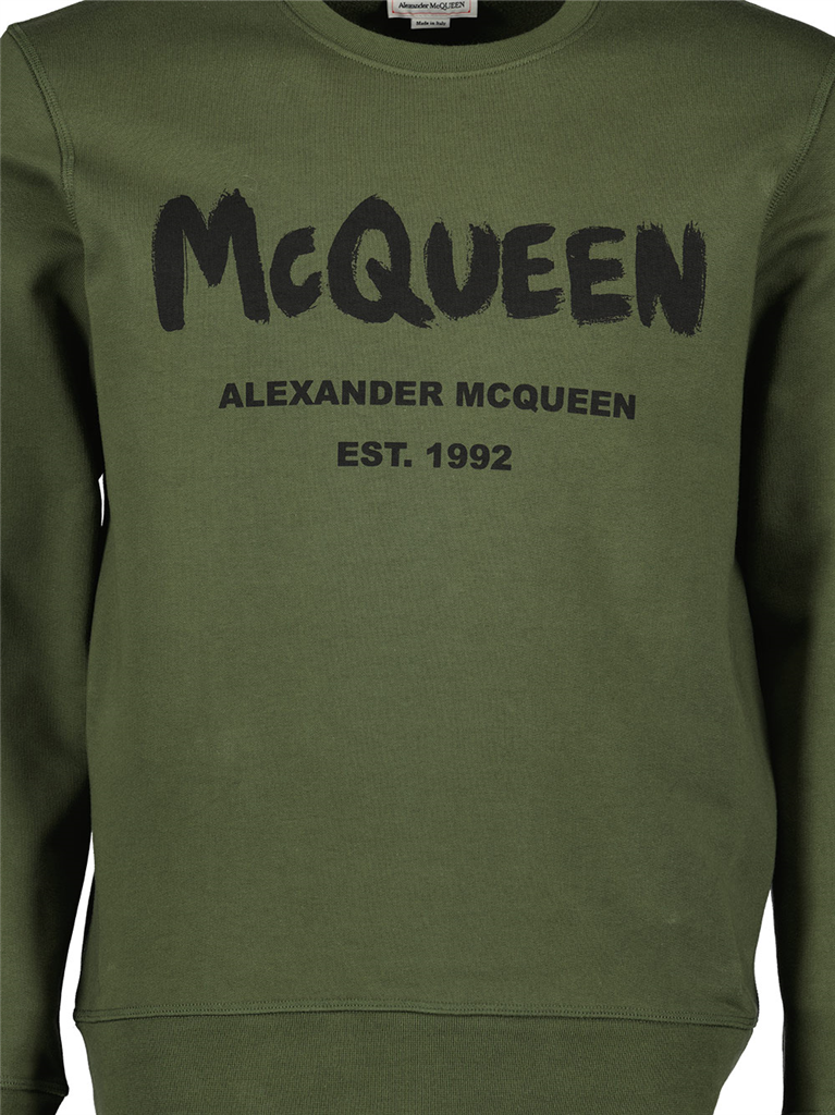 T-Shirts Sweatshirt Graffiti Alexander McQueen Grün Homme