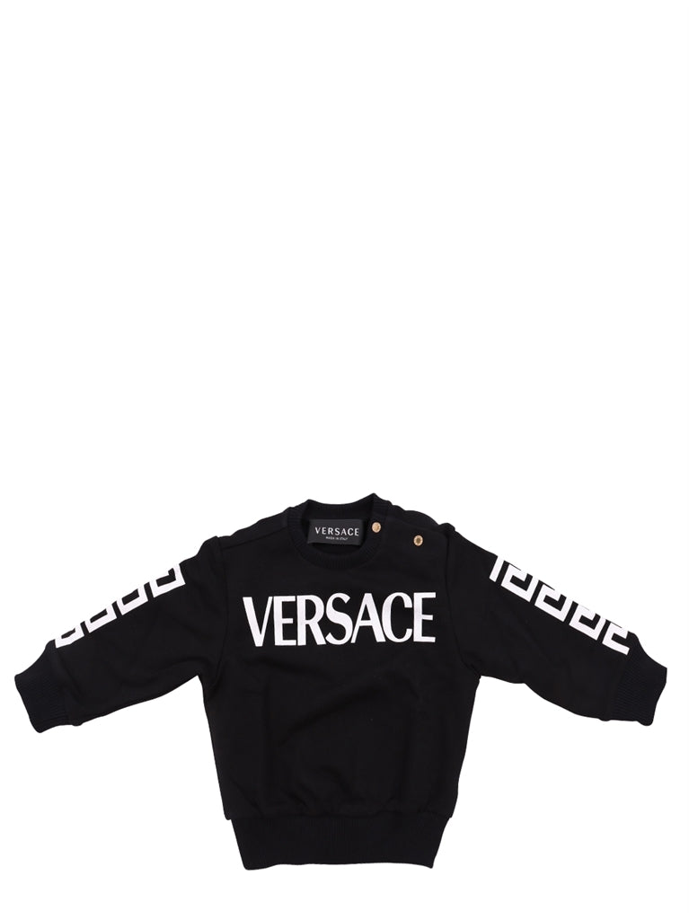 衣類 グレカスウェットシャツ Versace 黒 子供たち